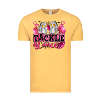 Vintage Mustard tackle cancer with ghosts playing football Vintage Tee - LillyAllenDesigns