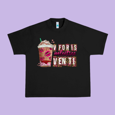 V For Is Valentine Venti Urban Heavy Tee Designed By Cowhidedigitalart