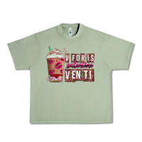 Oil Green V For is Valentine Venti Urban Heavy Tee - CowhideDigitalArt