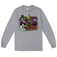 Heather Grey animal halloween Long Sleeve Tee - SublimationCraftShop