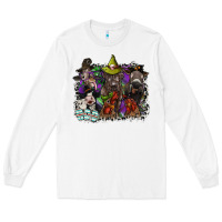White animal halloween Long Sleeve Tee - SublimationCraftShop