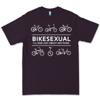 Plum bikesexual   cyclist bicycle biking bike cycling t shirt tee gift Premium Tee - DesigneFamous