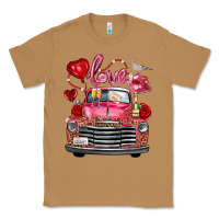 Toasted Coconut Western Valentines Day Truck Love Bird Letter Classic Tee - FaDigitalArtStudio