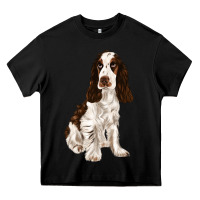 Black english cocker spaniel Heavy Core Tee - FaDigitalArtStudio