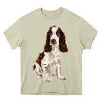 Mossy english cocker spaniel Heavy Core Tee - FaDigitalArtStudio