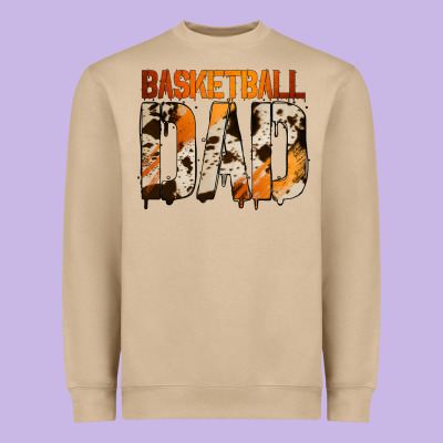 No Background Basketball Dad Heavyweight Sweatshirt Designed By Jasminsmagicworld
