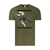 Vintage Olive Western Ground Parrot Rare Wild And West Australia Vintage Tee - Bettercallsaul