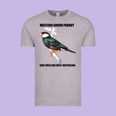 Western Ground Parrot Rare Wild And West Australia Vintage Tee Designed By Bettercallsaul