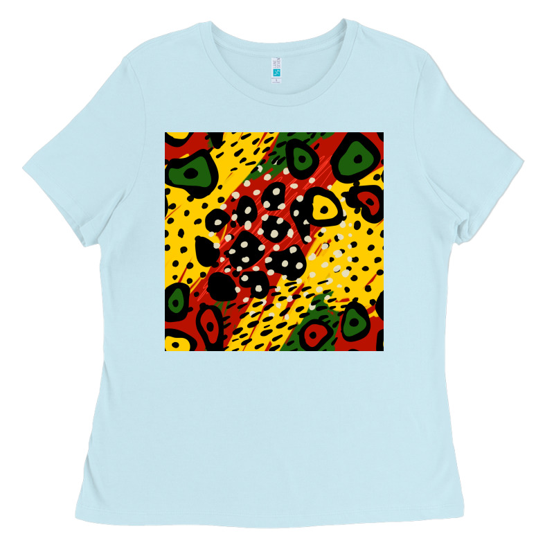 African Colors Pattern Ladies Tee by BundleAndBundleShop | Teevron