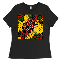 Black african colors pattern Ladies Tee - BundleAndBundleShop