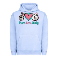Pigment Grape Ice Peace Love Husky Urban Hoodie - Jasminsmagicworld