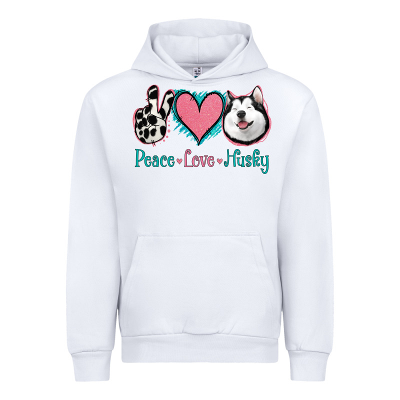 Peace Love Husky Urban Hoodie by Jasminsmagicworld | Teevron