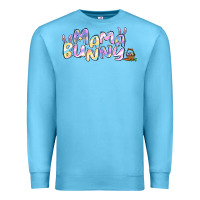 Ocean Blue easter mama bunny Premium Sweatshirt - Jasminsmagicworld