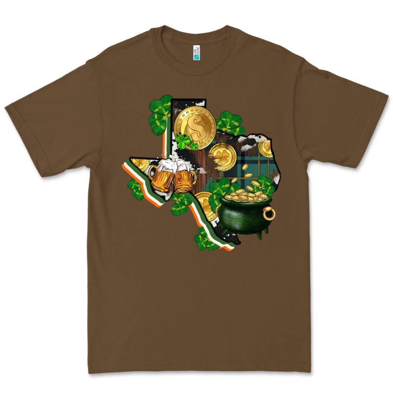 Texas Map St Patrick's Day Premium Tee by FaDigitalArtStudio | Teevron
