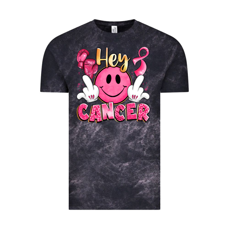 Hey Cancer With Middle Fingers Vintage Tee by LillyAllenDesigns | Teevron