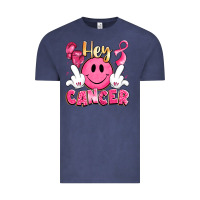 Vintage Denim hey cancer with middle fingers Vintage Tee - LillyAllenDesigns