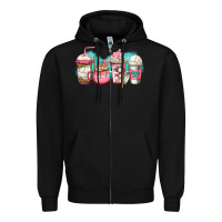 Black volleyball coffee Zipper Hoodie - Jasminsmagicworld