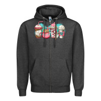 Charcoal Heather volleyball coffee Zipper Hoodie - Jasminsmagicworld