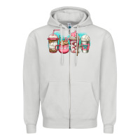 Dove Grey volleyball coffee Zipper Hoodie - Jasminsmagicworld