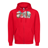 Red volleyball coffee Zipper Hoodie - Jasminsmagicworld