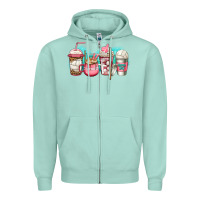 Seafoam volleyball coffee Zipper Hoodie - Jasminsmagicworld