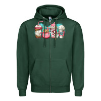 Sports Green volleyball coffee Zipper Hoodie - Jasminsmagicworld