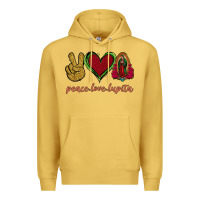 Antique Gold Peace Love Lupita Premium Hoodie - Jasminsmagicworld