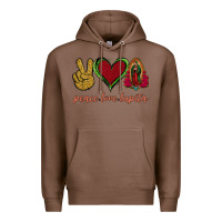 Chestnut Peace Love Lupita Premium Hoodie - Jasminsmagicworld