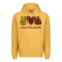 Mustard Peace Love Lupita Premium Hoodie - Jasminsmagicworld