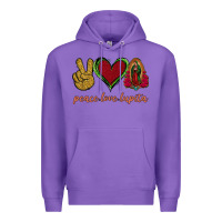 Purple Peace Love Lupita Premium Hoodie - Jasminsmagicworld