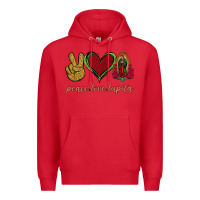 Red Peace Love Lupita Premium Hoodie - Jasminsmagicworld