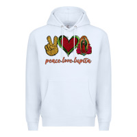 White Peace Love Lupita Premium Hoodie - Jasminsmagicworld