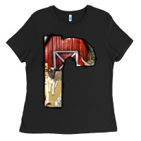 Black farm life alphabet lowercase letters r Ladies Tee - BundleAndBundleShop