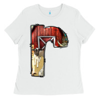 White farm life alphabet lowercase letters r Ladies Tee - BundleAndBundleShop