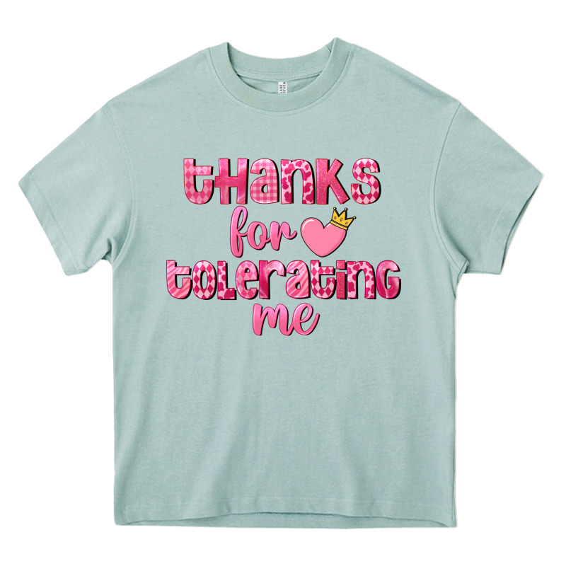 Thanks For Tolerating Me Valentine's Day Heavy Core Tee by FaDigitalArtStudio | Teevron