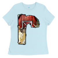 Baby Blue farm life alphabet lowercase letters r Ladies Tee - BundleAndBundleShop