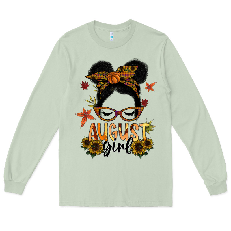 August Girl Long Sleeve Tee by SublimationCraftShop | Teevron