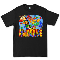 Black Knowledge is awesome Autism giraffe Premium Tee - FaDigitalArtStudio