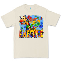 Bone Knowledge is awesome Autism giraffe Premium Tee - FaDigitalArtStudio