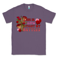 Lavender This is how i fight my battles Valentine's Day Classic Tee - FaDigitalArtStudio