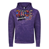 Cloud Purple race girl Vintage Hoodie - RacoonDesign
