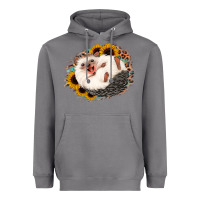 Storm happy hedgehog sunflower leopard Heavyweight Hoodie - Jasminsmagicworld
