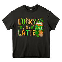 Asphalt St. Patrick's Lucky a latte Heavy Core Tee - OliviaCreatesArt
