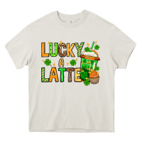 Cream St. Patrick's Lucky a latte Heavy Core Tee - OliviaCreatesArt