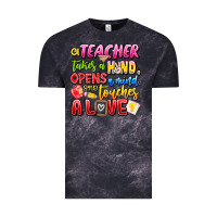 Cloud Black a Teacher Takes a Hand Opens a mind and Touches A Vintage Tee - CowhideDigitalArt