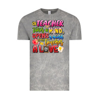 Cloud Rock a Teacher Takes a Hand Opens a mind and Touches A Vintage Tee - CowhideDigitalArt
