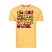 Vintage Mustard a Teacher Takes a Hand Opens a mind and Touches A Vintage Tee - CowhideDigitalArt