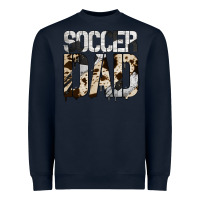 Navy no background soccer dad Heavyweight Sweatshirt - Jasminsmagicworld