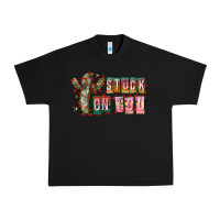 Black Stuck on You Urban Heavy Tee - CowhideDigitalArt
