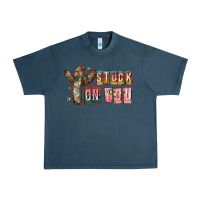 Midnight Navy Stuck on You Urban Heavy Tee - CowhideDigitalArt